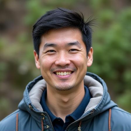 Professional headshot of David Chen, a man with an adventurous look.